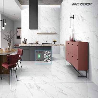  60X60 รุ่น แซทวาริโอ้ ผิวเงา ลายหินอ่อน