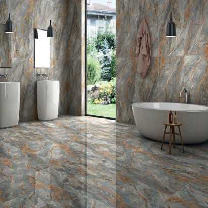 60X120CM สโม๊คกี้ เกรย์ ผิวเงา