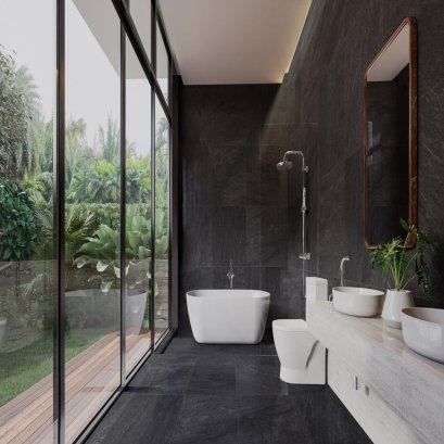 กระเบื้อง GP 60X60 ดอสก้า กราไฟต์ (HYG) R10 R/T PM