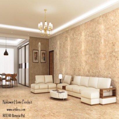 ขนาดใหญ่ 120X240 cm luxury tiles Breckcia Beige Polished