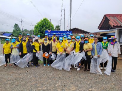 โครงการปรับปรุงภูมิทัศน์(เก็บขยะสองข้างทาง) วันที่่ 17 มิถุนายน 2563