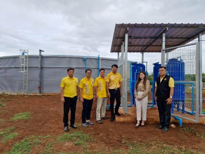  โครงการก่อสร้าง และติดตั้งถังกักเก็บน้ำขนาด 1,000 ลูกบาศก์เมตร ด้วยระบบสูบน้ำพลังงงานแสงอาทิตย์ บ้านพุไม้แดง หมู่ที่ 5 ตำบลสิงห์ อำเภอไทรโยค จังหวัดกาญจนบุรี 