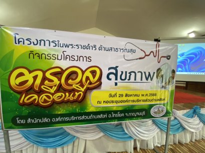 โครงการพระราชดำริ ด้านสาธารณสุข โครงการตรวจสุขภาพเคลื่อนที่ ประจำปีงบประมาณ 2566