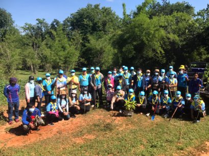 กิจกรรมปลูกต้นไม้โครงการตำบลสิงห์ร่วมใจรักษาสิ่งแวดล้อม