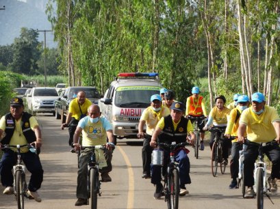 กิจกรรม ปั่นจักรยานเข้าวัดทำบุญ ถวายพระราชกุศลเนื่องในวันคล้ายพระราชสมภพ พระบาทสมเด็จพระบรมชนกาธิเบศร มหาภูมิพลอดุลยเดชมหาราช บรมนาถบพิตร ในวันที่ 4 ธันวาคม 2563 