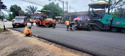 โครงการปรับปรุงถนนแอสฟัลท์ติกคอนกรีต สายแยกทางหลวง หมายเลข 323-บ้านหนองปลาไหล