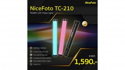 NiceFoto - RGB LED Video light TC-210RGB.W