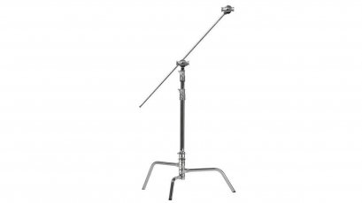 Nicefoto Y660 Master Chrome C-Stand With Turtle Base, Grip Head &amp; Arm – Stativ Boom