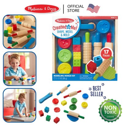 Melissa & Doug Shape, Model and Mold รุ่น 0165 ชุดแป้งโดว์ ปั้น ตัด ประดิษฐ์ พร้อมอุปกรณ์