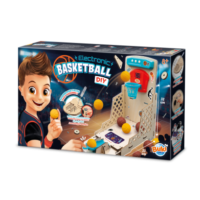 Buki France Electronic basket-ball hoop รุ่น 2151 ชุดประกอบแป้นบาสอิเล็กทรอนิกส์ DIY พร้อมนับคะแนนและเสียงเอฟเฟกต์ เล่นสนุก