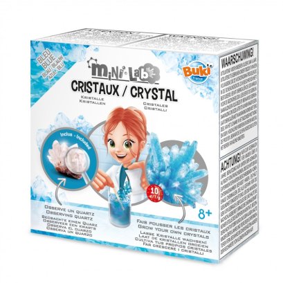 Buki France Mini Lab crystal รุ่น 3006BLU ชุดของเล่นวิทยาศาสตร์ ทดลองเพาะผลึกคริสตัล DIY สำหรับเด็ก