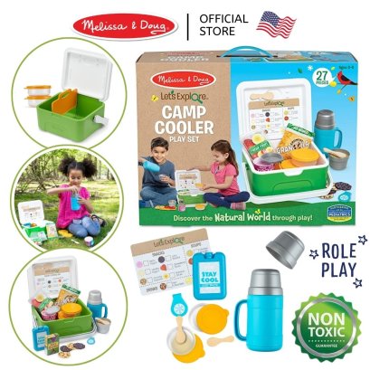 Melissa &amp; Doug Let&#039;s Explore Camp Cooler Play Set รุ่น 30800 เล่นแคมป์ปิ้ง คูลเลอร์ปิคนิค