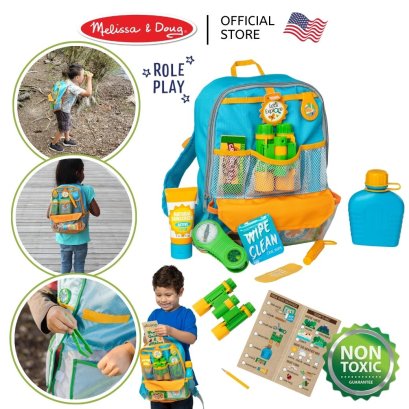 Melissa &amp; Doug Let&#039;s Explore Hiking Play Set รุ่น 30801 เป้นักสำรวจพร้อมอุปกรณ์