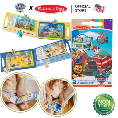 Melissa &amp; Doug X PAW Patrol Magnetic Jigsaw Puzzle รุ่น 33262 จิ๊กซอว์แม่เหล็ก 15 ชิ้น 2 ภาพ PAW Patrol พกพาสะดวก