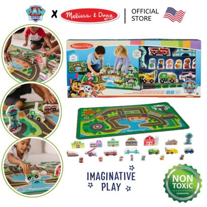 Melissa &amp; Doug X PAW Patrol Activity Rug Chase Adventure รุ่น 33273 ชุดพรมดีลักซ์ Chase ขนาด 112 x 66 cm