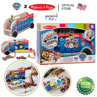 Melissa & Doug PAW Patrol Match & Build Mission Cruiser รุ่น 33333 ตัวต่อ บล๊อกก่อสร้าง ขันน๊อต ครบทุก Character