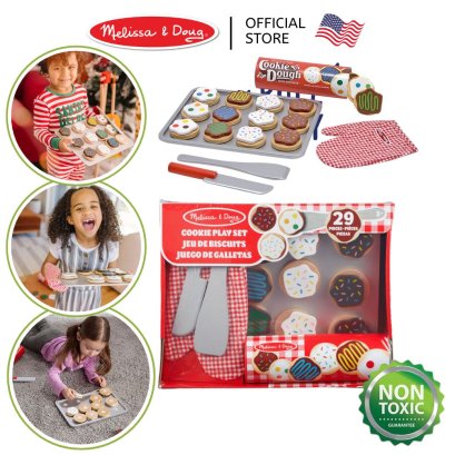 Melissa &amp; Doug Slice &amp; Bake Cookie Set รุ่น 4074 ชุดหลอดคุกกี้ มีเวลโคล่ เล่นทำขนม