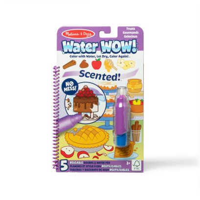 Melissa & Doug Scented Water WOW! Water Reveal Pad Treats รุ่น 50287 สมุดระบายสีด้วยน้ำรียูสซาเบิล รุ่นมีกลิ่นหอมของขนม พร้อมปากกาเติม