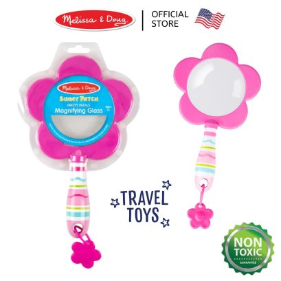 Melissa &amp; Doug Pretty Petals Magnifying Glassรุ่น 6092 แว่นขยายรุ่นดอกไม้ ของเล่น STEM วิทยาศาสตร์ ขนาด 23x16x3 cm