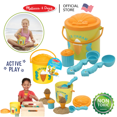 Melissa &amp; Doug Sand Ice Cream Set รุ่น 6433 ชุดเล่นน้ำ เล่นทราย ทำไอติม
