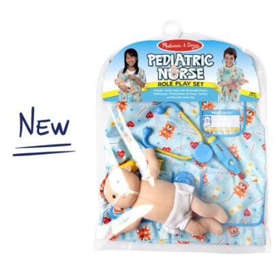 รุ่น 8519 Melissa & Doug Pediatric Nurse Role Play Costume Set ชุดพยาบาลเด็ก 3-6 ขวบ สูง100-140cm