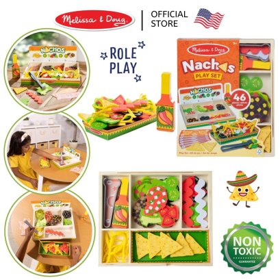 Melissa &amp; Doug Nachos Play Set รุ่น 92310 ของเล่นทำนาโช่ชีส มีเงินสด Mix &amp; Match พร้อมเมนู&amp;ขั้นตอนทำ
