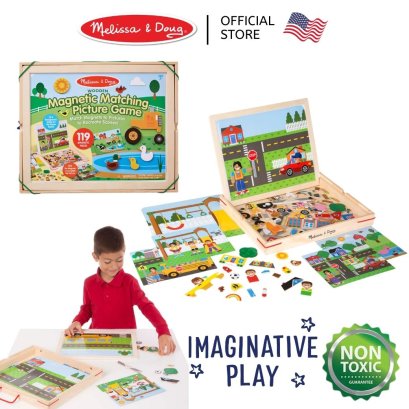 Melissa &amp; Doug Magnetic Matching Picture Game รุ่น 9918 ชุดแม่เหล็กแมชชิ่งสร้างเรื่อง เสริมตรรกะ