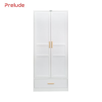 PKH-812 ตู้เสื้อผ้าเหล็กบานเปิด พร้อมลิ้นชัก ขนาด 80 cm