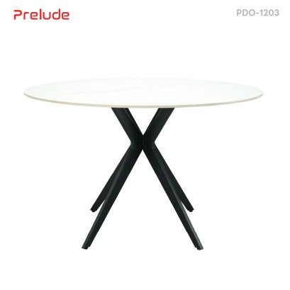 PDT-1203 โต๊ะหน้าซินเทอร์ดสโตนกลมขนาด 1.2 m "ORIS"