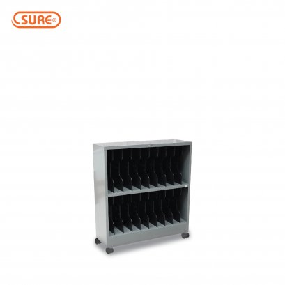 ชั้นวางแฟ้มตั้ง 2 ชั้น (ชั้นละ 10 ช่อง)