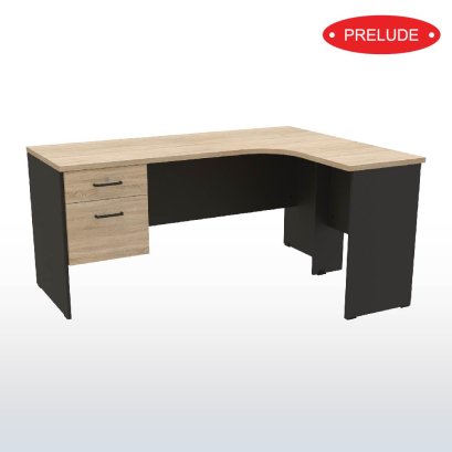 โต๊ะทำงาน 1.60 m แอลขวาตู้ลิ้นชักซ้าย N-DK1612R