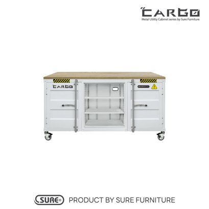 ตู้วางทีวี ขนาด 1.50 เมตร สี : WHITE