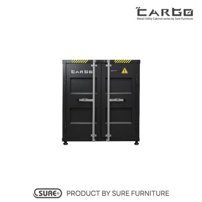 ตู้อเนกประสงค์ 2 บานเปิด สี : DARK GREY