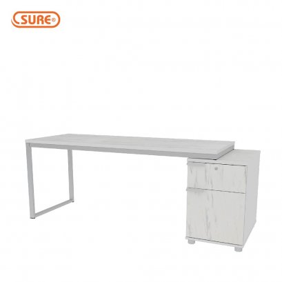 โต๊ะทำงาน 160 ซม. พร้อมตู้ 40 ซม.