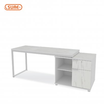 โต๊ะทำงาน 160 ซม. พร้อมตู้ 80 ซม.