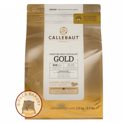 CALLEBAUT GOLD Caramel with White Chocolate 30.4% (Coin not Chips)