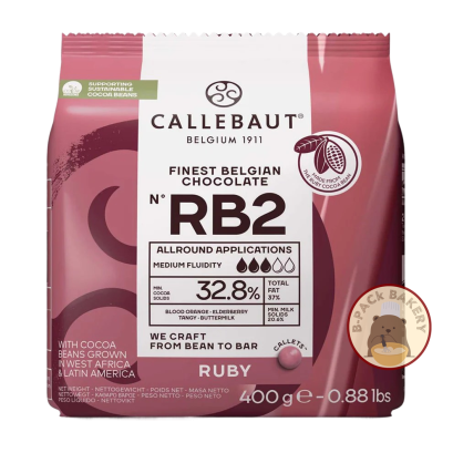 CALLEBAUT RUBY FINEST BELGIAN CHOCOLATE 33.6%