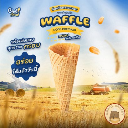 ChoiChew Ice Cream Cone Waffle Cone Vanilla M Size