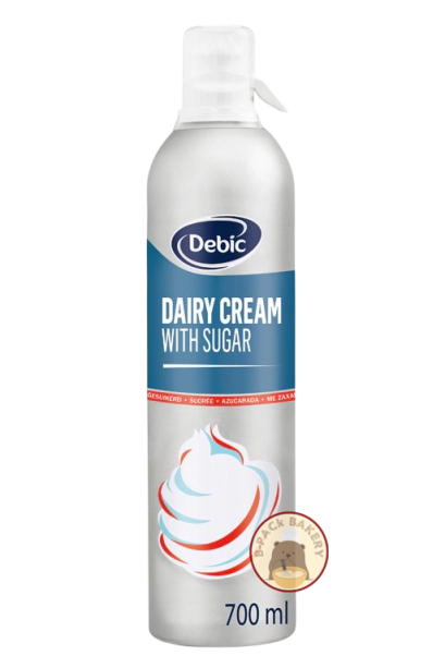 Debic Dairy Whipping Cream with Sugar in Spraycan