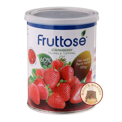 FRUTTOSE STRAWBERRY FILLING & TOPPING JAM 60%