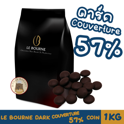 LE BOURNE DARK CHOCOLATE COUVERTUR 57%