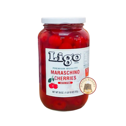 Ligo Maraschina Cherries with stem