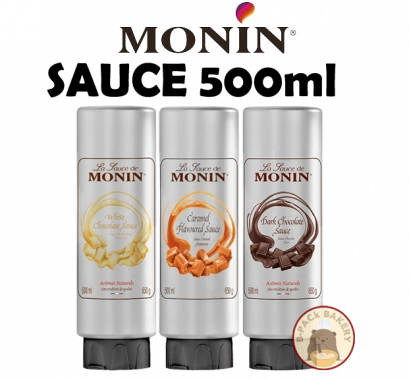 MONIN Sauce 500ml Caramel,Dark Choc,White Choc