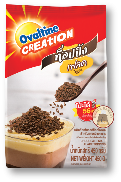 OVALTINE Chocolate Malt Flake Topping