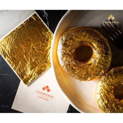 THONGBAI Gold leaf 100%Food&Spa Grade 24Karrat 4x4cm