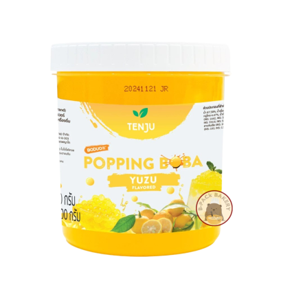 Tenju Yuzu popping boba topping