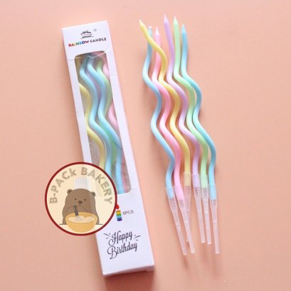 Long Candel Spiral Rainbow