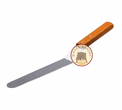 สปาตูล่า 12 นิ้ว แบบงอ ด้ามไม้