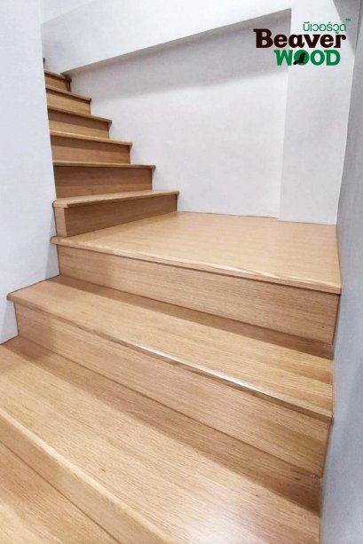 BeaverStair บันไดผิววีเนียร์ OAK, วีเนียร์ ASH