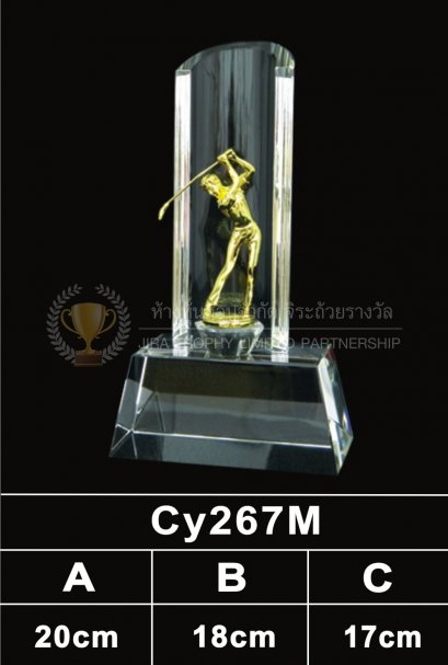 ถ้วยรางวัลคริสตัล CY267M
